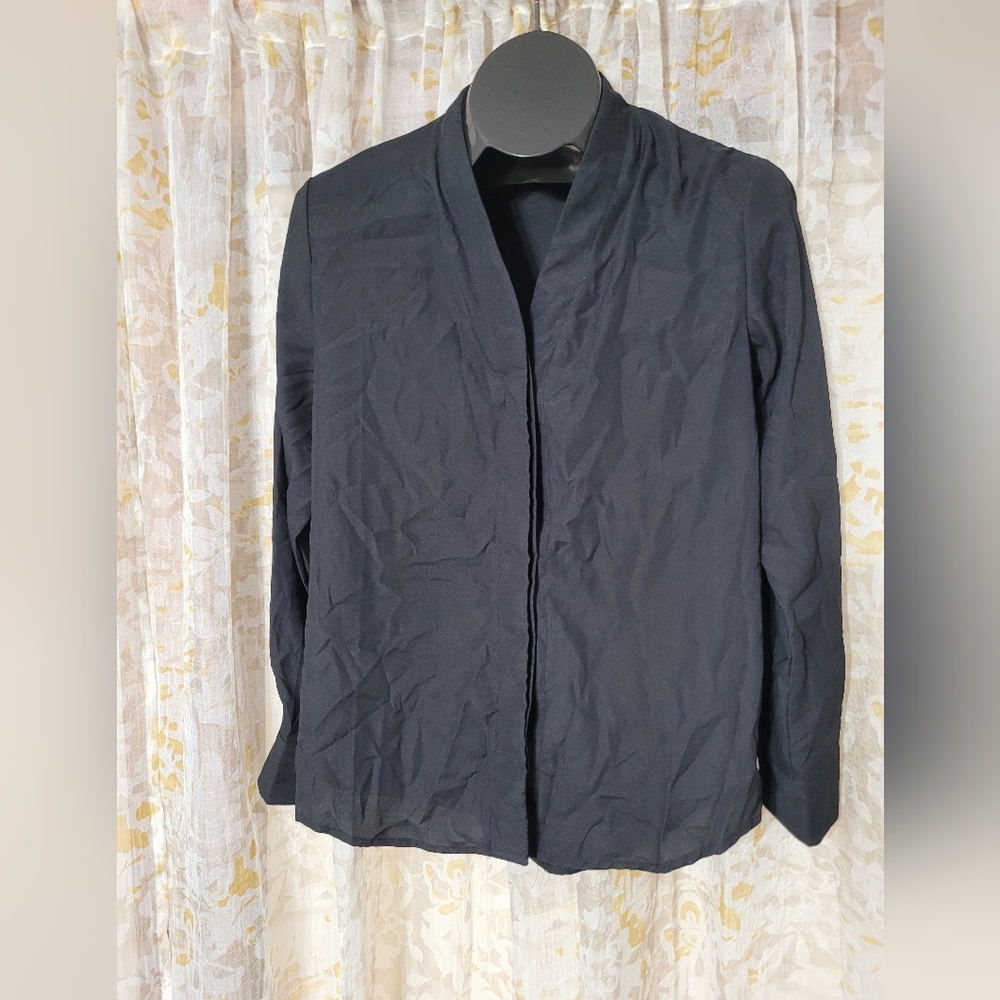 Eileen Fisher black blouse
